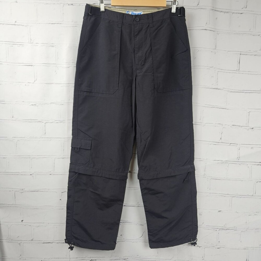 Utility Convertible Cargo Pants Mens 34 Black Nylon Outdoors Hiking Camping
